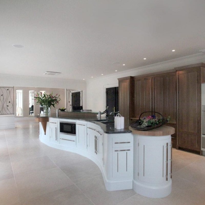 White and Walnut Kitchen-min